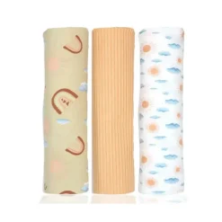 Rose Textiles - 3Pk Rainbow Knit Swaddle Discount