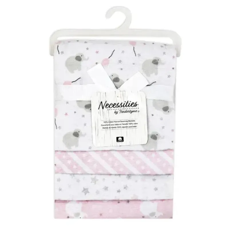 rose_textiles__pk_receivi_SKUJKHxzzkC_1.webp Rose Textiles - 4Pk Receiving Blanket, Pink Elephant & Balloon Online