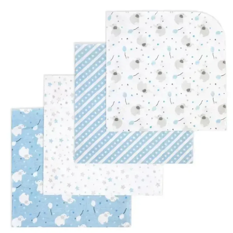 rose_textiles__pk_receivi_SKUZxlR6BHO_0.webp Rose Textiles - 4Pk Receiving Blanket, Blue Elephant & Balloon Clearance