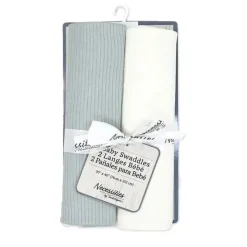 Rose Textiles - 2Pk Swaddles, cinza/bronzeado Online