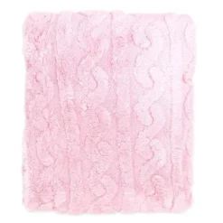 Rose Textiles - Sherpa esculpido, rosa Hot