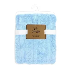 Rose Textiles - Sherpa Esculpido, Azul Clearance