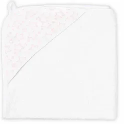 Rose Textiles - Toalha com capuz forrada de musselina Star, rosa Clearance