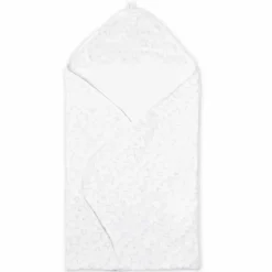 Rose Textiles - Toalha com capuz forrada de musselina Star, cinza Hot
