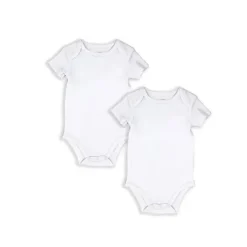 Rose Textiles S23 - Pacote com 2 Bodys Sólidos - Branco - 12M Online