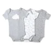 Rose Textiles Rose Têxteis - 3Pk Body Urze Neutro para Bebê, Nuvem Outlet