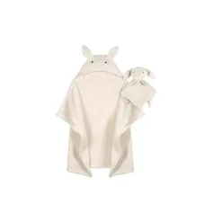 Gerber Roupa de cama - 2 peças de cobertor de segurança e conjunto de cobertor com capuz, coelho Clearance