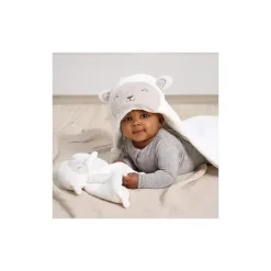 Gerber Roupa de cama - 2 peças de cobertor de segurança e conjunto de cobertor com capuz, ovelha New