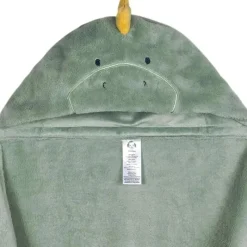 Gerber Roupa de cama - 2 peças de cobertor de segurança e conjunto de cobertor com capuz, Boy Dino Time Fashion