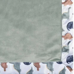 Gerber Roupa de cama - Cobertor de pelúcia 1Pk 2Ply, Dino Time New