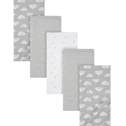 Gerber Roupa de Cama - Cobertor de Flanela 5Pk - Nuvem Neutra Discount