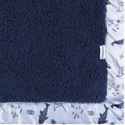 Gerber Roupa de cama - Cobertor de pelúcia 1Pk 2Ply, Baleia Fashion