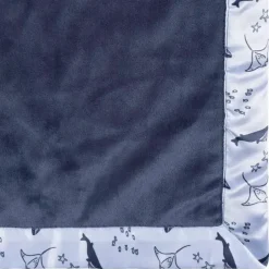 Gerber Roupa de cama - Cobertor de pelúcia 1Pk 2Ply, Baleia Fashion