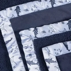 Gerber Roupa de cama - Cobertor de pelúcia 1Pk 2Ply, Baleia Fashion