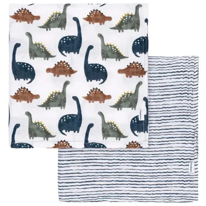roupa_de_cama_gerber__cob_SKUZMkvlPMK_0.webp Gerber Roupa de cama - Cobertor de musselina 2Pk, Boy Dino Time Online