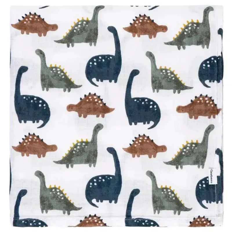 roupa_de_cama_gerber__cob_SKUZMkvlPMK_2.webp Gerber Roupa de cama - Cobertor de musselina 2Pk, Boy Dino Time Online