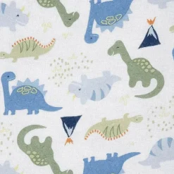 Gerber Roupa de Cama - Cobertor de Bebê de Flanela 5Pk - Menino Dino Azul Espaço Clearance
