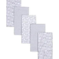 Gerber Roupa de Cama - Cobertor de Flanela 5Pk para Bebê - Nuvem de Ovelha Neutra Sale