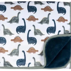 Gerber Roupa de cama - Cobertor de pelúcia 1Pk 2Ply, Dino Time Online