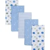 Gerber Roupa de Cama - Cobertor de Bebê de Flanela 5Pk - Espaço Menino Dino Outlet