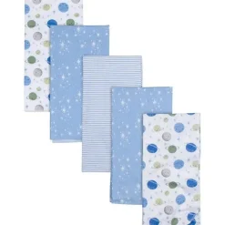 Gerber Roupa de Cama - Cobertor de Bebê de Flanela 5Pk - Espaço Menino Dino Outlet