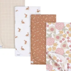 Gerber Roupa de cama - flanelas 4Pk, menina retrô floral Best