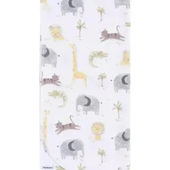 Gerber Roupa de cama - manta de flanela 4Pk, animais neutros Best