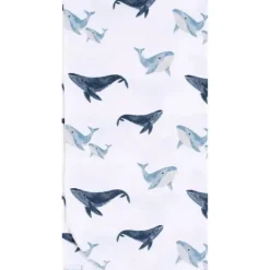 Gerber Roupa de cama - manta de flanela 4Pk, baleia Hot