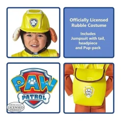 Rubies - Fantasia de Patrulha Canina Rubble para Bebês/Crianças New