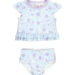 RuffleButts – Biquíni 2Pk Baby Girl Fairytale Garden Cap Sleeve Ruffle Hem Online