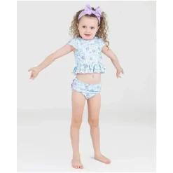 RuffleButts – Biquíni 2Pk Baby Girl Fairytale Garden Cap Sleeve Ruffle Hem Online