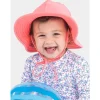 RuffleButts - Kids Swim Hat, Bubblegum Pink Hot