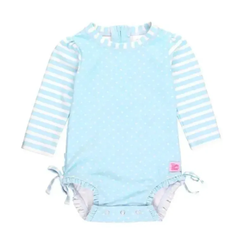 rufflebutts__tropical_bre_SKUFVF7zh2q_0.webp RuffleButts - Tropical Breeze Heart Polka Dot Manga Longa Rash Guard, Azul New