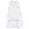 Halo Saco de dormir - 100% algodão com estampa meia-noite luas cinza, recém-nascido Fashion