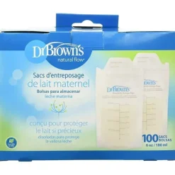 Dr. Brown's Sacos de armazenamento de leite materno do Dr. Brown 100 peças Fashion