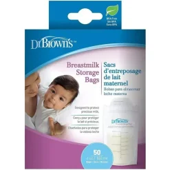 Dr. Brown's Sacos de armazenamento de leite materno do Dr. Brown, contagem de 50 Online