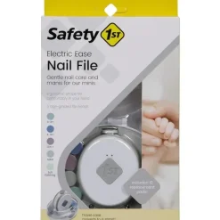 Safety 1st - Lixa de unha Electric Ease, suave e fácil de usar, com luz embutida, cinza Fashion