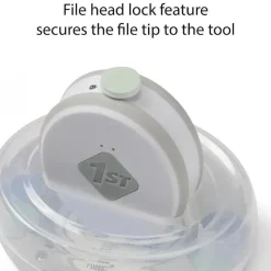 Safety 1st - Lixa de unha Electric Ease, suave e fácil de usar, com luz embutida, cinza Fashion