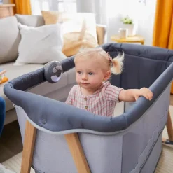Safety 1st - Pátio de recreação para descansar e brincar, converte facilmente de berço em pátio de jogos, Dunes Edge Clearance