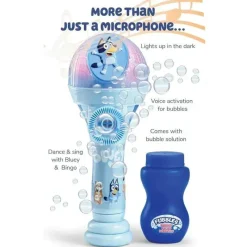 Sandy Ruben - Máquina de bolhas e microfone de brinquedo para crianças pequenas BLUEY modo de dança Best