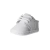 Baby Deer Sapato de berço de veado bebê sela de couro Oxford, branco Clearance