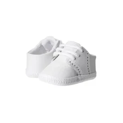 Baby Deer Sapato de berço de veado bebê sela de couro Oxford, branco Clearance