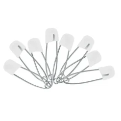 Sassy - 8 unidades de alfinetes para fraldas, branco Online