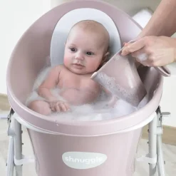 Shnuggle - Newborn Baby Bath With Plug, Blossom Discount
