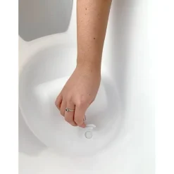 Shnuggle - Newborn Baby Bath With Plug, White Hot