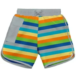 Iplay Shorts Pocket Board com fralda de natação embutida cinza multilistra Clearance