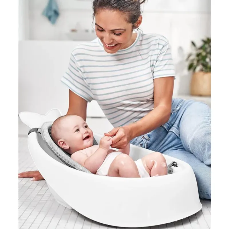 skip_hop__banheira_para_b_SKUBVff3OO4_4.webp Skip Hop - Banheira para bebê, banheira inteligente de 3 estágios, conjunto essencial para banho de bebê Moby, White e Moby, cinza Best