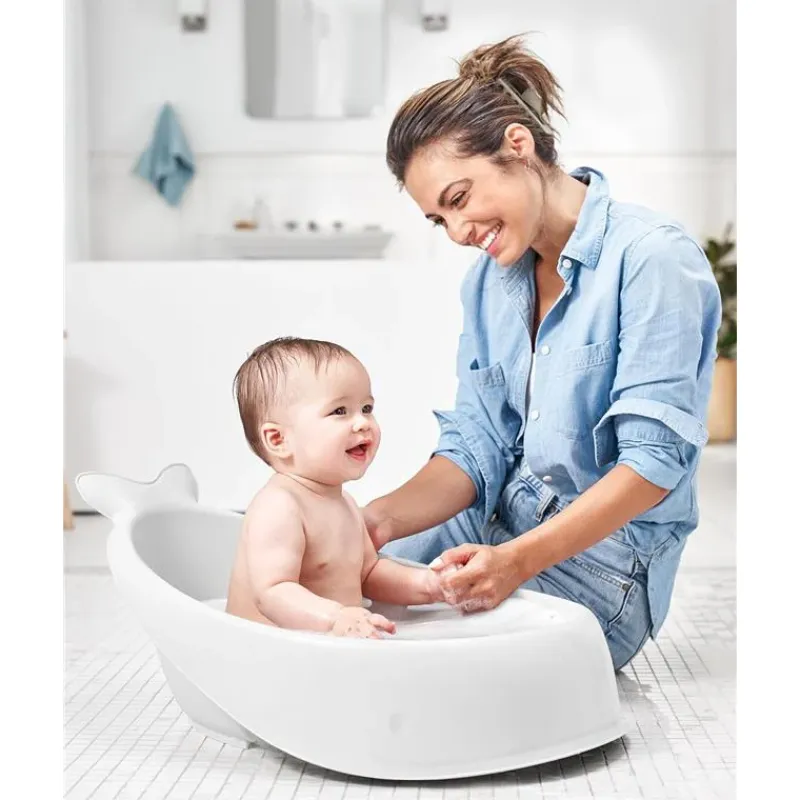 skip_hop__banheira_para_b_SKUBVff3OO4_5.webp Skip Hop - Banheira para bebê, banheira inteligente de 3 estágios, conjunto essencial para banho de bebê Moby, White e Moby, cinza Best