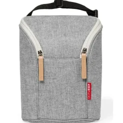 Skip Hop - Bolsa Dupla Garrafa Grab &amp; Go, Cinza Melange Fashion