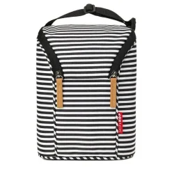 Skip Hop - Bolsa dupla para garrafa Grab &amp; Go, listra preta/branca Hot